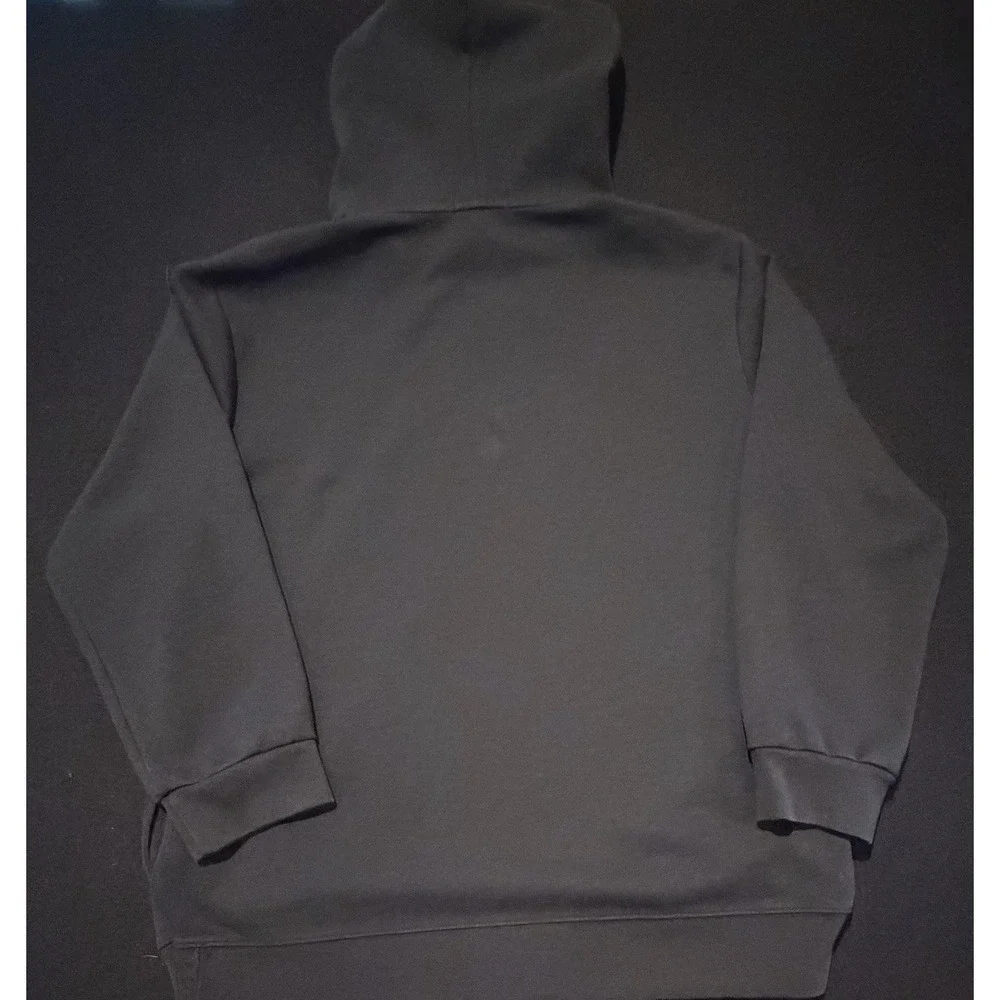 Polo Ralph Lauren Double Knit Big Pony Black On Black Hooded Sweatshirt Mens XL‎